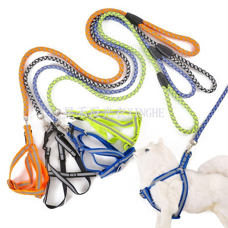 Светлоотразителна каишка за домашни кучета