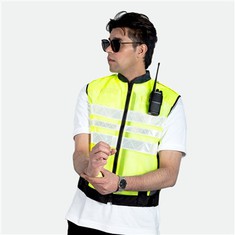 Мрежеста предпазна жилетка за езда Hi Vis