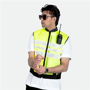 Мрежеста предпазна жилетка за езда Hi Vis