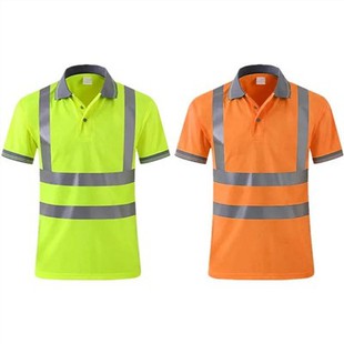 Светлоотразителна защитна поло тениска